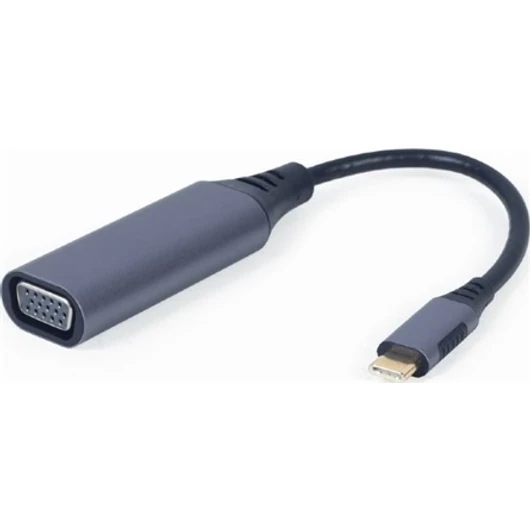 Gembird USB-C -> VGA M / F adapter 0.15m szürke