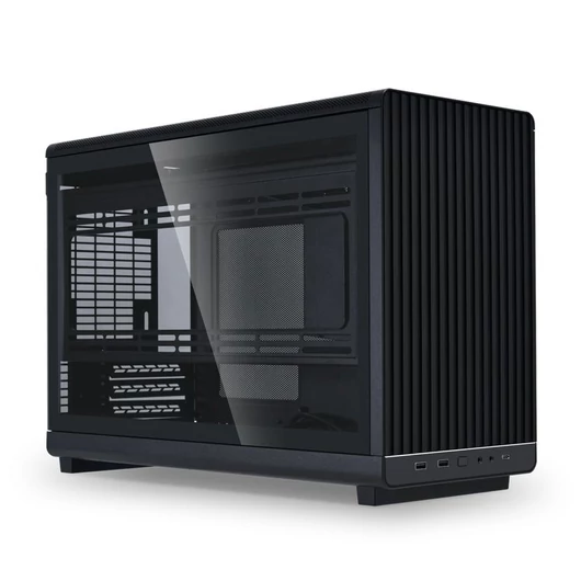 Edzett üveg oldallap Lian Li DAN Cases A3-mATX fekete házhoz