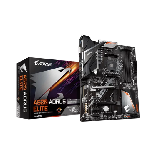 GIGABYTE Alaplap AM4 A520 AORUS ELITE AMD A520, mATX