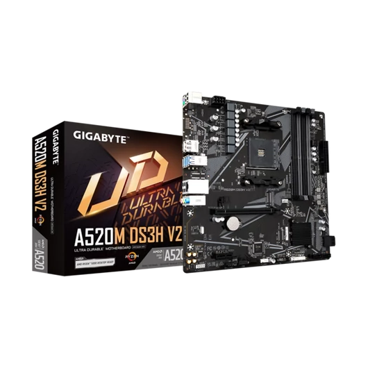 GIGABYTE Alaplap AM4 A520M DS3H V2 AMD A520, mATX