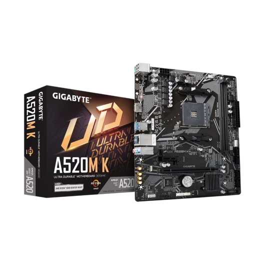 GIGABYTE Alaplap AM4 A520M K AMD A520, mATX