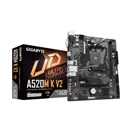 GIGABYTE Alaplap AM4 A520M K V2 AMD A520, mATX