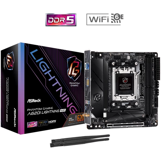 ASRock sAM5 A620I LIGHTNING WIFI alaplap