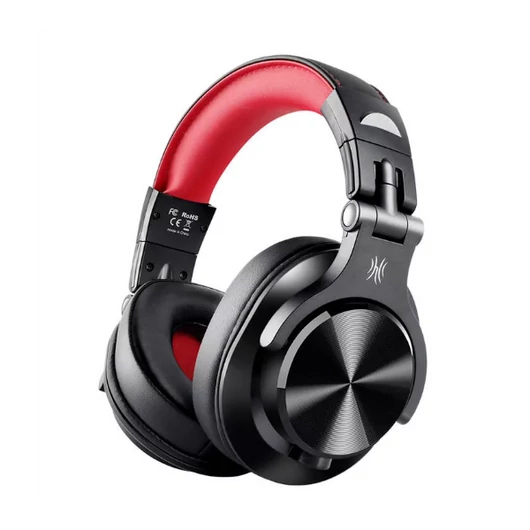 ONEODIO DJ Fejhallgató - Fusion A71 Red (Vezetékes, 3,5mm, 6,35mm jack, Hi-Res Audio)
