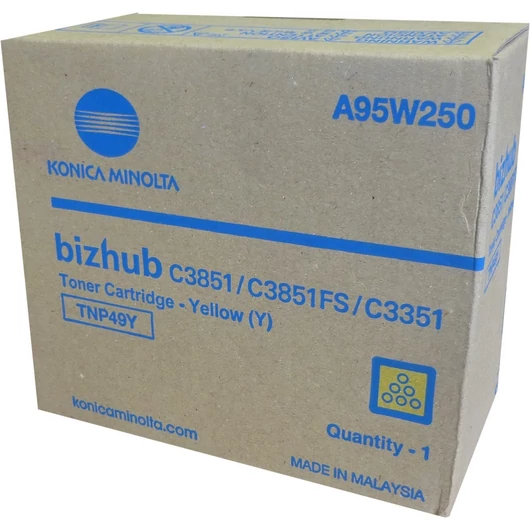 Konica-Minolta TNP49Y Toner Yellow 12.000 oldalra Konica-Minolta