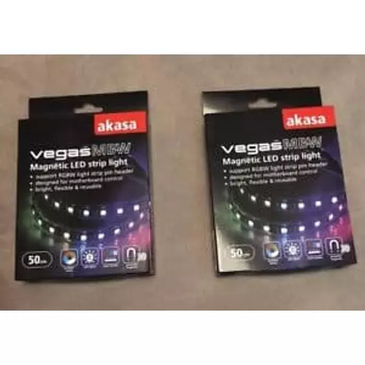 LED Szalag Akasa Vegas MBW 50cm 30 LED RGB Mégneses (Aura/Mystic Light)