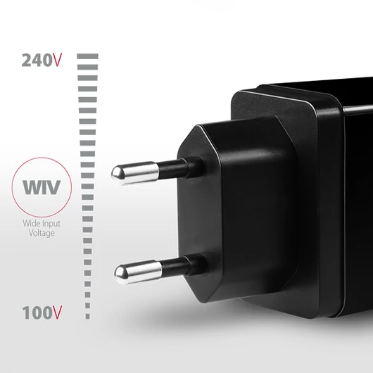 Hálózati töltő Axagon ACU-DS16 USB Type-A 2 port (2.2A + 1A)