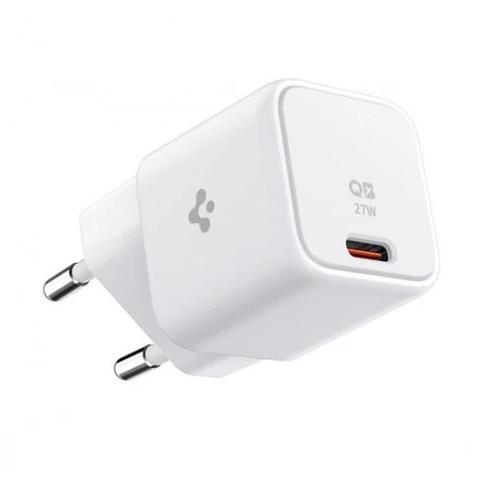 Spigen PowerArc PE2103 mini hálózati töltő adapter Type-C GaN 27W fehér (ACH03826)