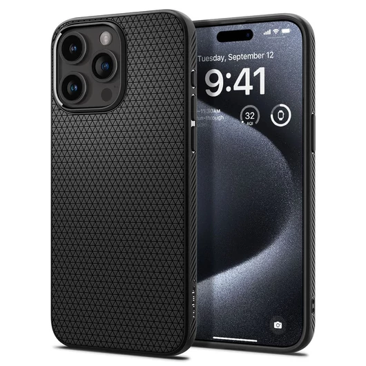 Spigen Liquid Air iPhone 15 Pro tok fekete (ACS06704)