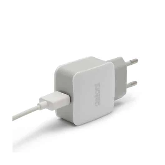 Adapter Delight EU plug 1x USB Fehér