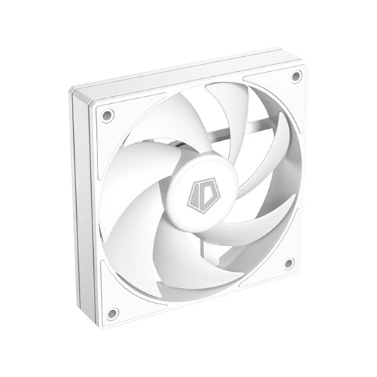 ID-Cooling Cooler 12cm - AF-125-W (29,85dB, max. 132,94 m3 / h, 4pin, PWM, 12cm, ARGB LED, fehér)