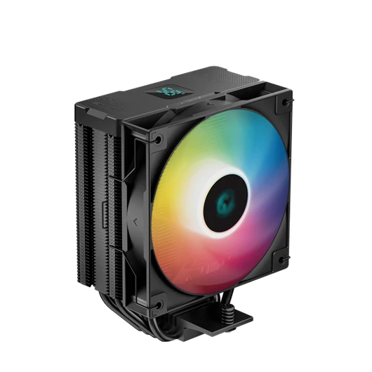 DeepCool CPU Cooler - AG400 DIGITAL ARGB (31,6 dB; max, 128,93 m3 / h; 4pin csatlakozó, 4 db heatpipe, 12cm, PWM, A-RGB)