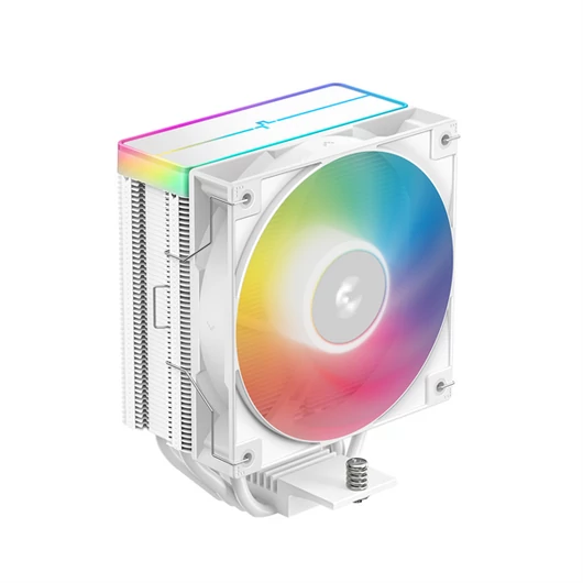 DeepCool CPU Cooler - AG400 WH ARGB V2 (31,6 dB; max, 128,93 m3 / h; 4pin csatlakozó, 4 db heatpipe, 12cm, PWM, fehér)