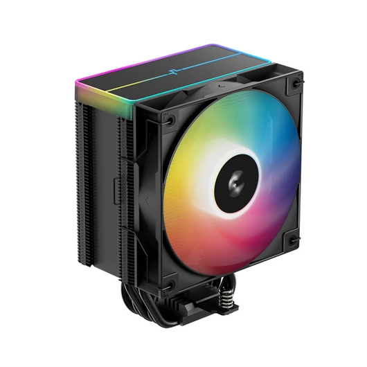 DeepCool CPU Cooler - AG500 BK ARGB V2 (29,4 dB; max, 115,32 m3 / h; 4pin csatlakozó, 5 db heatpipe, 12cm, PWM, LED)