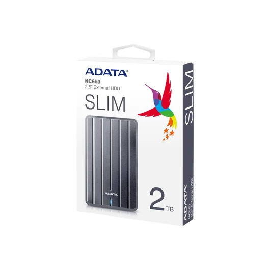 ADATA AHC660-2TU31-CGY External HDD HC660 2TB USB3.0 GRAY COLOR BOX