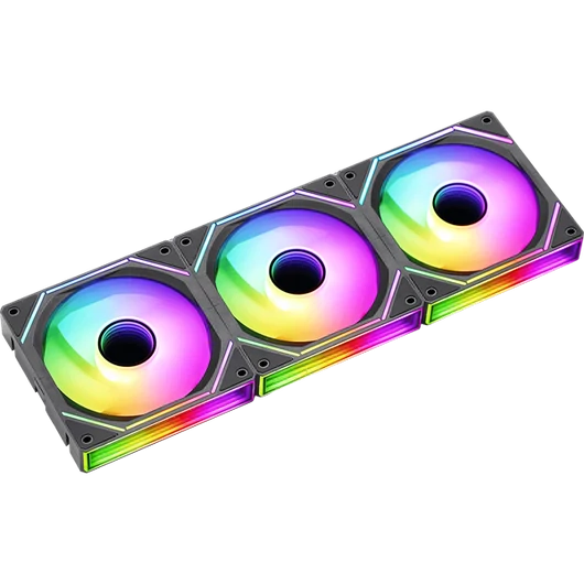 Formula Cooler 12cm - 3 db Air Bridge BK (19-27,5dB, max. 63,2 m3 / h, 4pin csatlakozó, hydro bearing, ház hűtésre, ARGB)