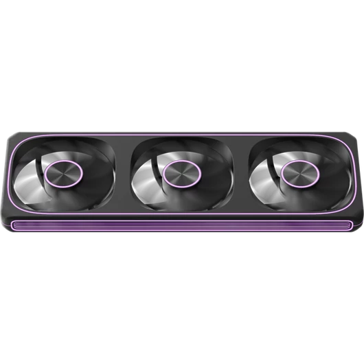 Formula Cooler 12cm -  3db Air Fusion 3 BK (37,93dB,max.39,64 CFM, PWM4-Pin + ARGB3-Pin, hydro bearing, ház hűtésre, ARGB)