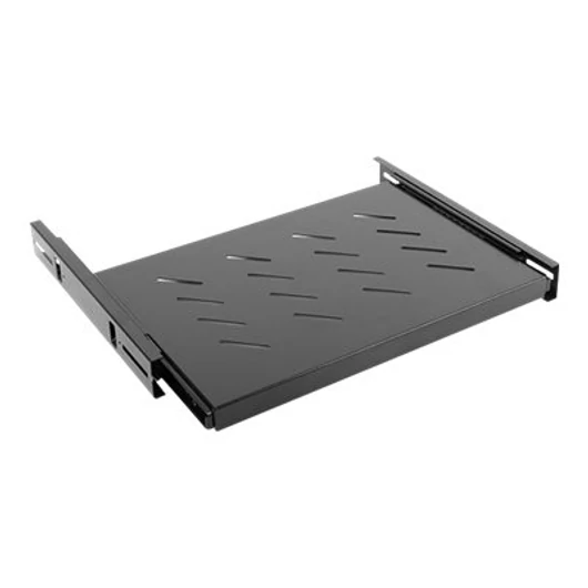 LANBERG AK-1006-B Lanberg kihúzh. polc 19 rack szekrényhez 600mm (1U, 465x350mm,teherbírás 18kg)