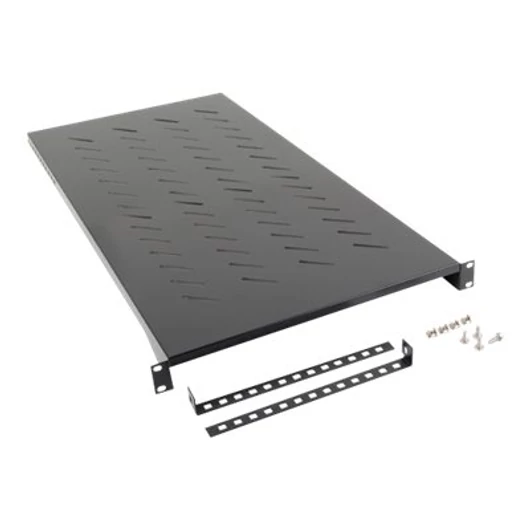 LANBERG 19 fixed shelf 1U/483x900mm max load capacity up to 25kg black