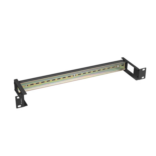 Lanberg AK-1801-B 19"" 1U fekete DIN sín panel