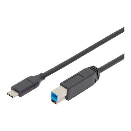 DIGITUS AK-300149-018-S Cable USB 3.1 Gen.2 SuperSpeed+ 10Gbps Type USB C/B M/M black 1,8m