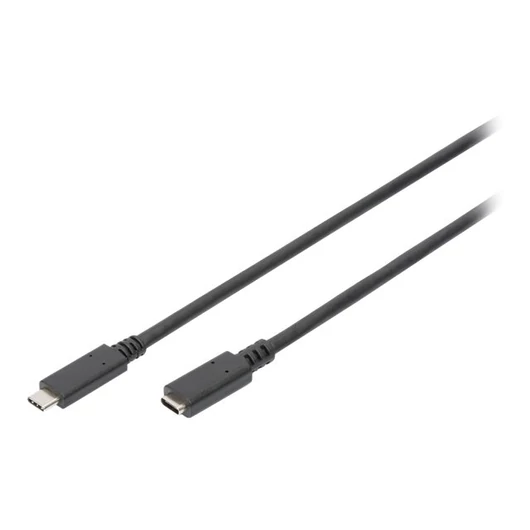 DIGITUS AK-300210-007-S Cable USB 3.1 Gen.2 SuperSpeed+ 10Gbps Type USB C/C M/F black 1m