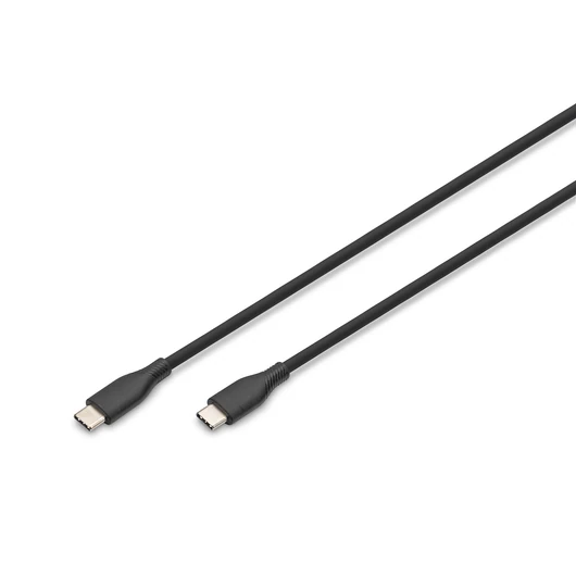 2M USB-C TO USB-C CABLE BLACK SILICONE60W POWER DELIVERY