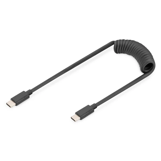 1M USB SPRING CABLE TPU USB 2.0 PD60W MAX USB A -C