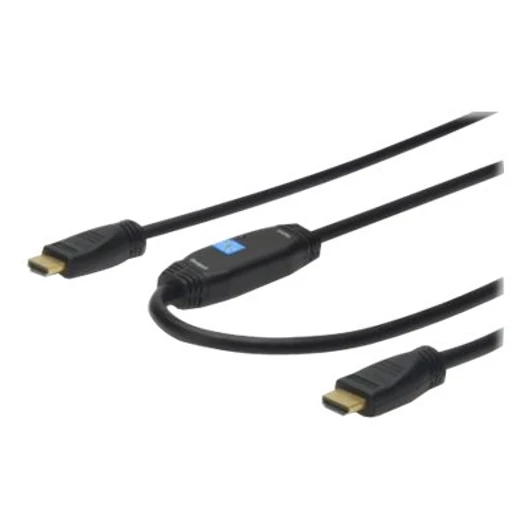 ASM AK-330118-200-S Assmann HDMI High Speed csatlakozókábel Ethernettel, jelerősítővel, 20.0m