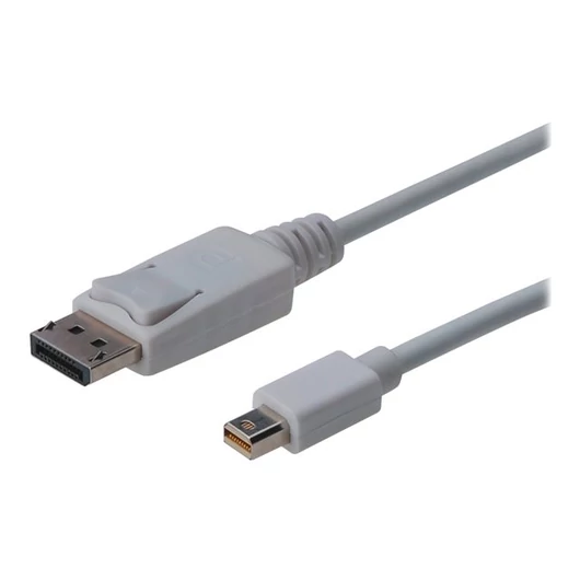 ASM AK-340102-020-W ASSMANN Display Port 1.1a kábel, mini DP - DP, M/M