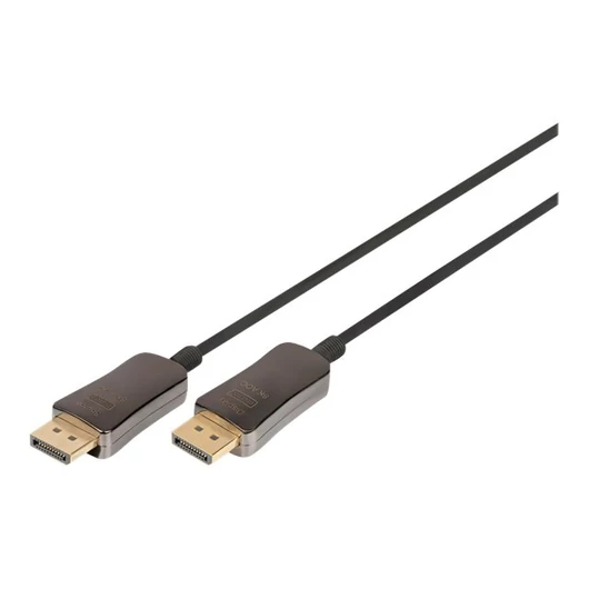 ASSMANN DisplayPort AOC Hybrid-fiber connection cable M/M 10m UHD 8K60Hz CE gold bl