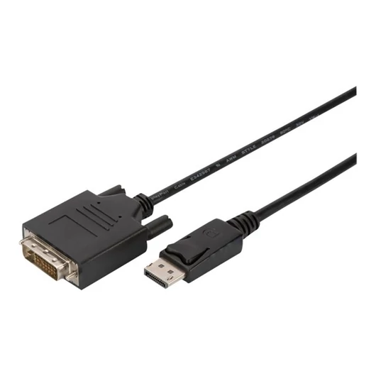 ASM AK-340306-030-S Cable Displayport w/interlock 1080p 60Hz FHD Type DP/DVI-D (24+1) M/M black 3m