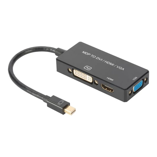 ASM AK-340419-002-S ASSMANN Mini DisplayPort 1in3 HDMI, DVI and VGA converter cable