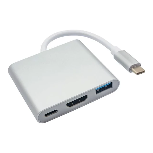 AKY AK-AD-57 Akyga Hub USB type-C AK-AD-57 USB A (f) / USB type-c / HDMI (f) 15 cm