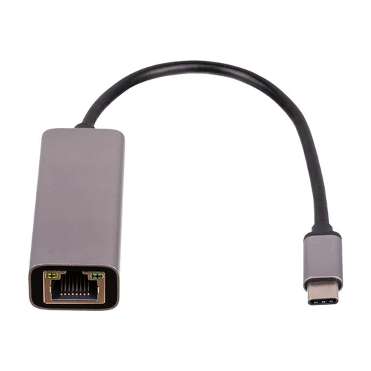 AKYGA Adapter with cable AK-AD-65 Network Card USB Type C m RJ45 f 10/100/1000 ver. 3.0 15cm