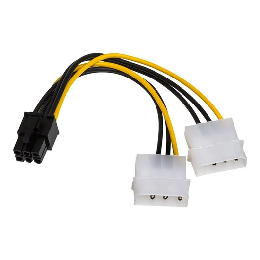 AKY AK-CA-13 Akyga Adapter 2x Molex / PCI-Express 6pin 15cm AK-CA-13