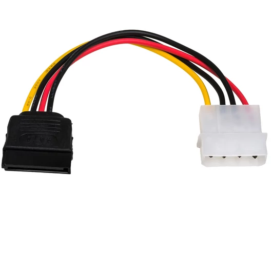 Kábel Akyga AK-CA-17 15cm MOLEX apa - SATA anya