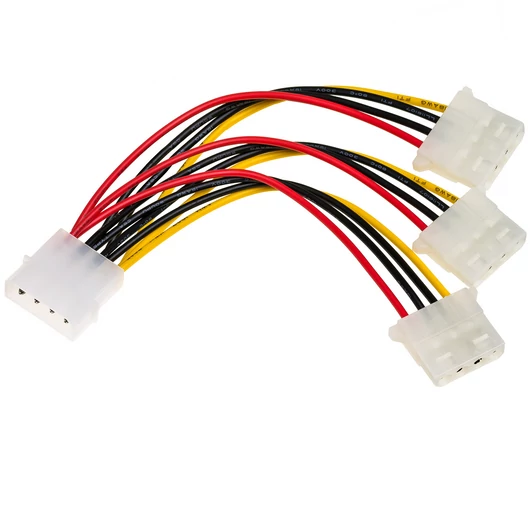 Akyga Molex / 3x Molex elosztó kábel - AK-CA-40