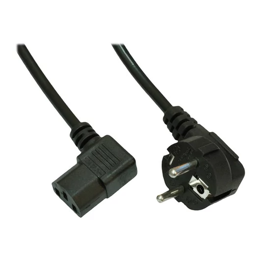 AKYGA Power cable AK-PC-12A angle CCA IEC C13 CEE 7/7 250V/50Hz 3m