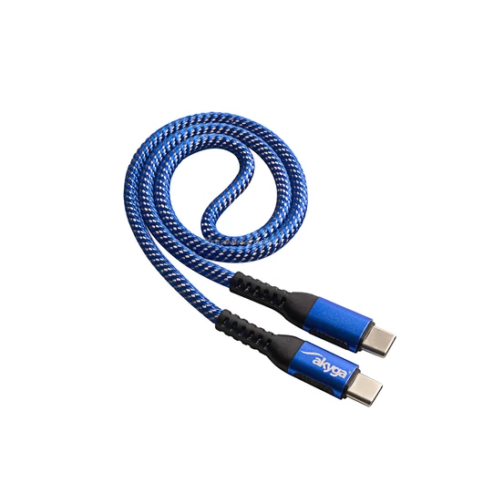 Kábel Akyga USB 2.0 type C 0.5m 100W AK-USB-36