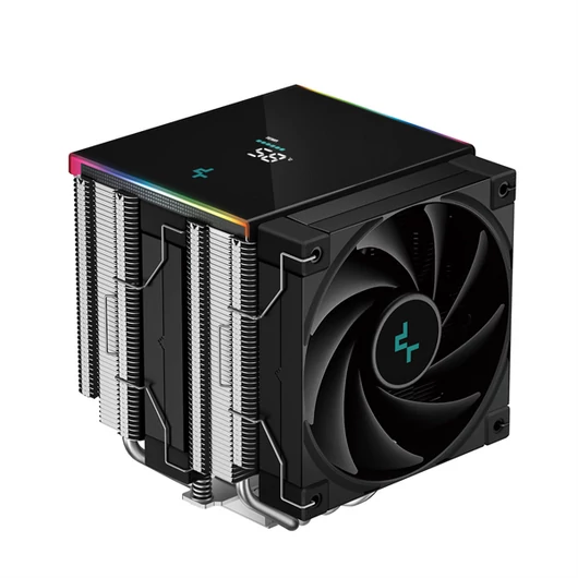 DeepCool CPU Cooler - AK620 DIGITAL SE (28 dB; max, 117,21 m3 / h; 4pin csatlakozó, 6 db heatpipe, 2x12cm, PWM, RGB)
