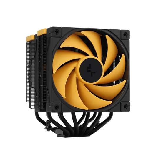 DeepCool CPU Cooler - AK620 Zero Dark Zoria (28 dB; max, 117,21 m3 / h; 4pin csatlakozó, 6 db heatpipe, 2x12cm, PWM)