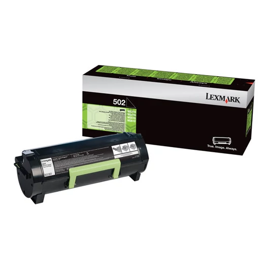 LEXMARK 502 toner cartridge black standard capacity 1.500 pages 1-pack return program