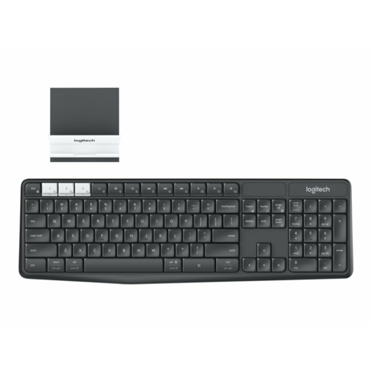 LOGITECH K375s Multi-Device Wireless Keyboard and Stand Combo (US/Intl)