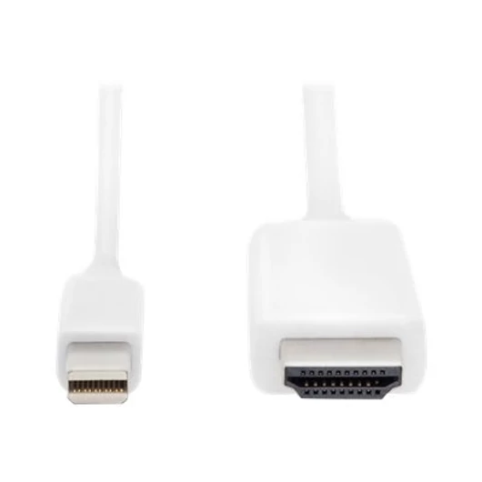 ASM AK-340304-020-W Cable Displayport 1.2 4K 60Hz UHD Type miniDP/HDMI A M/M white 2m