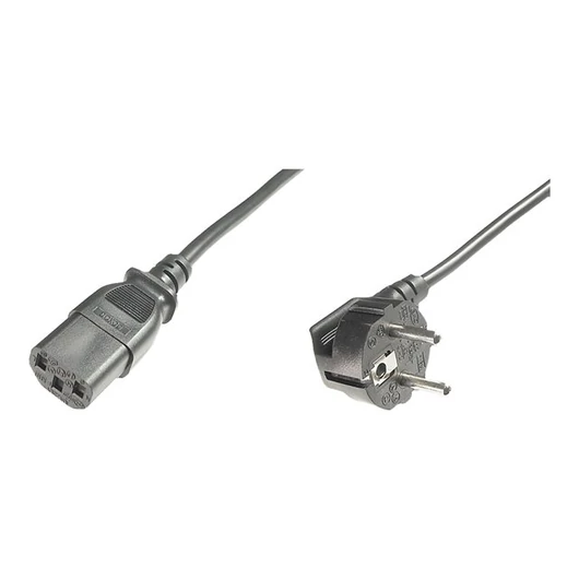 ASSMANN Power Cord CEE 7/7 Typ-F 90deg angled - C13 M/F 2.5m H05VV-F3G1.0qmm bl