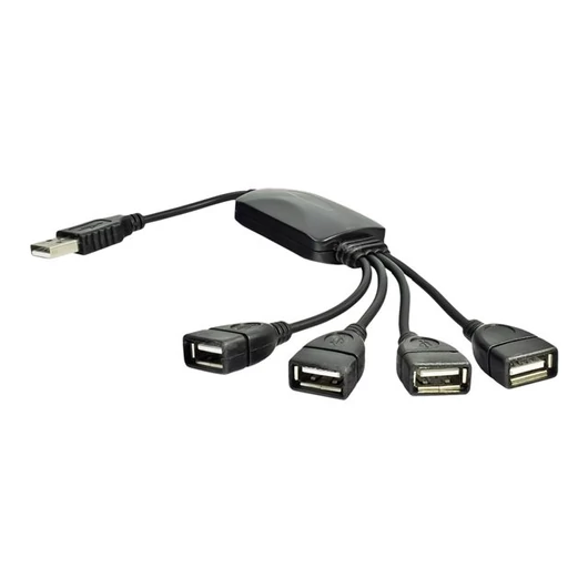 AKYGA Hub USB 2.0 Akyga AK-AD-13 4 ports black 15cm