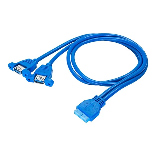 AKY AK-CA-62 Akyga Adapter with cable AK-CA-62 2x USB 3.0 A (f) / USB 3.0 19-pin header (f)