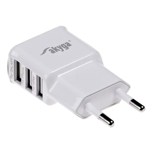 AKY AK-CH-05 USB charger 240V 3100mA 3xUSB white