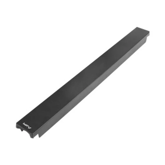 LANBERG 19inch plastic fast assembly fire retardant blanking panel 1U black